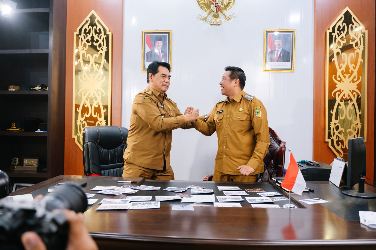 Bupati Barito Utara H. Shalahuddin, S.T., M.T. dan Wakil Bupati Felix Sonadie Y Tingan, A.Md.